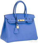 Birkin 30 Bleu Paradise Taurillon GHW