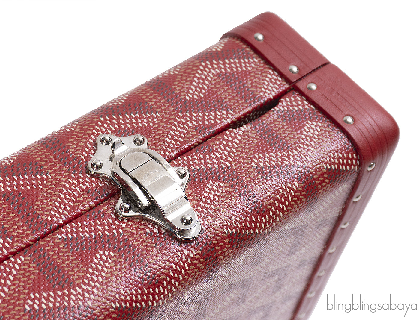 Goyard Saint Honore Trunk Bag Burgundy
