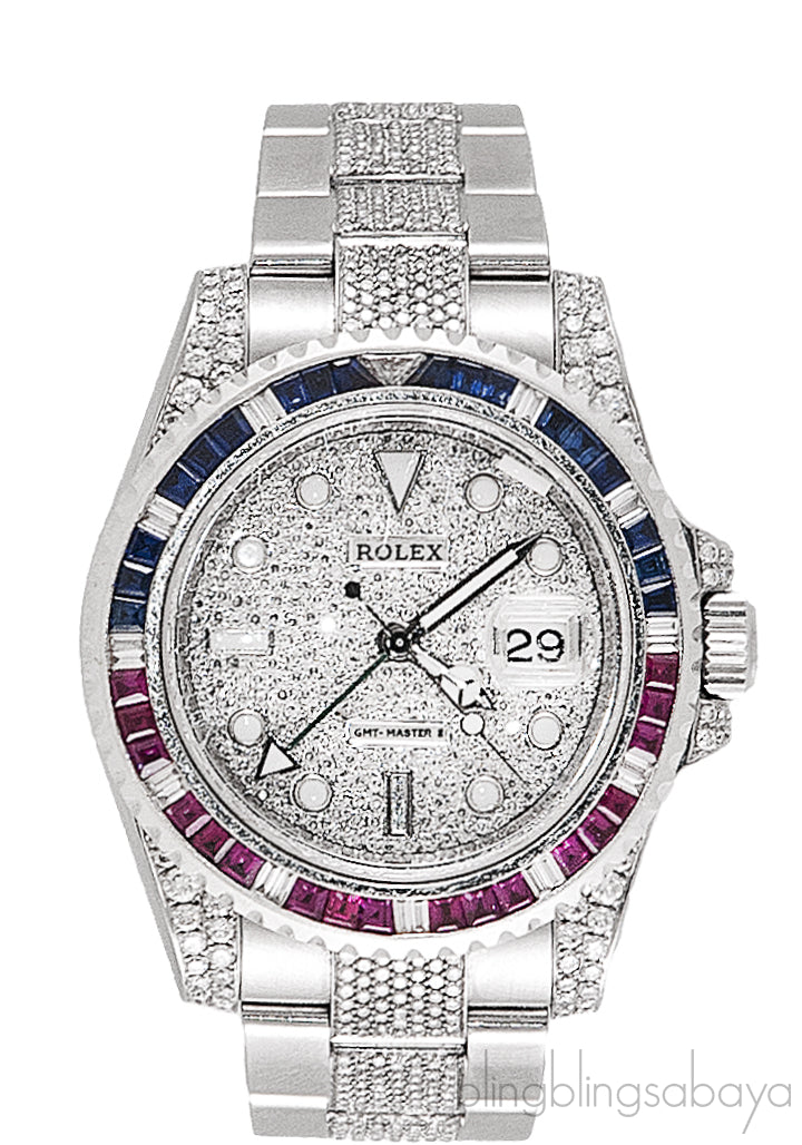 GMT MASTER II Custom Diamond Watch