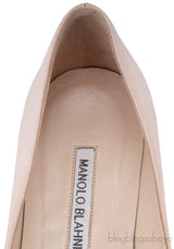 Hangisi Nude Satin Flat