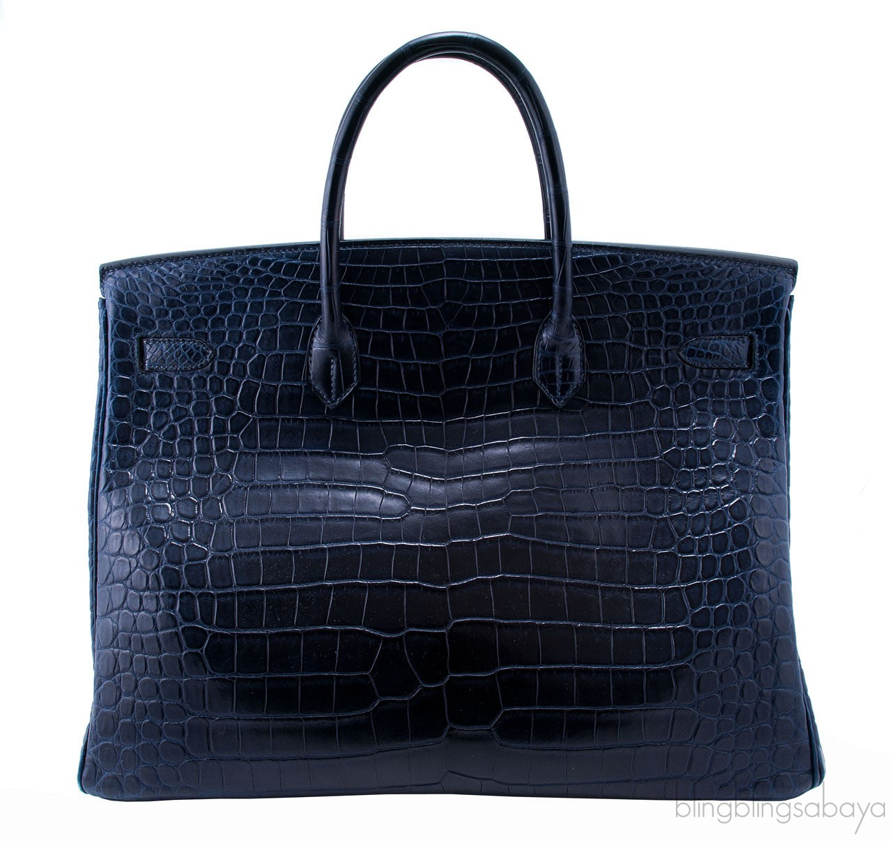 Birkin 40 Blue Abysse Matte Croco