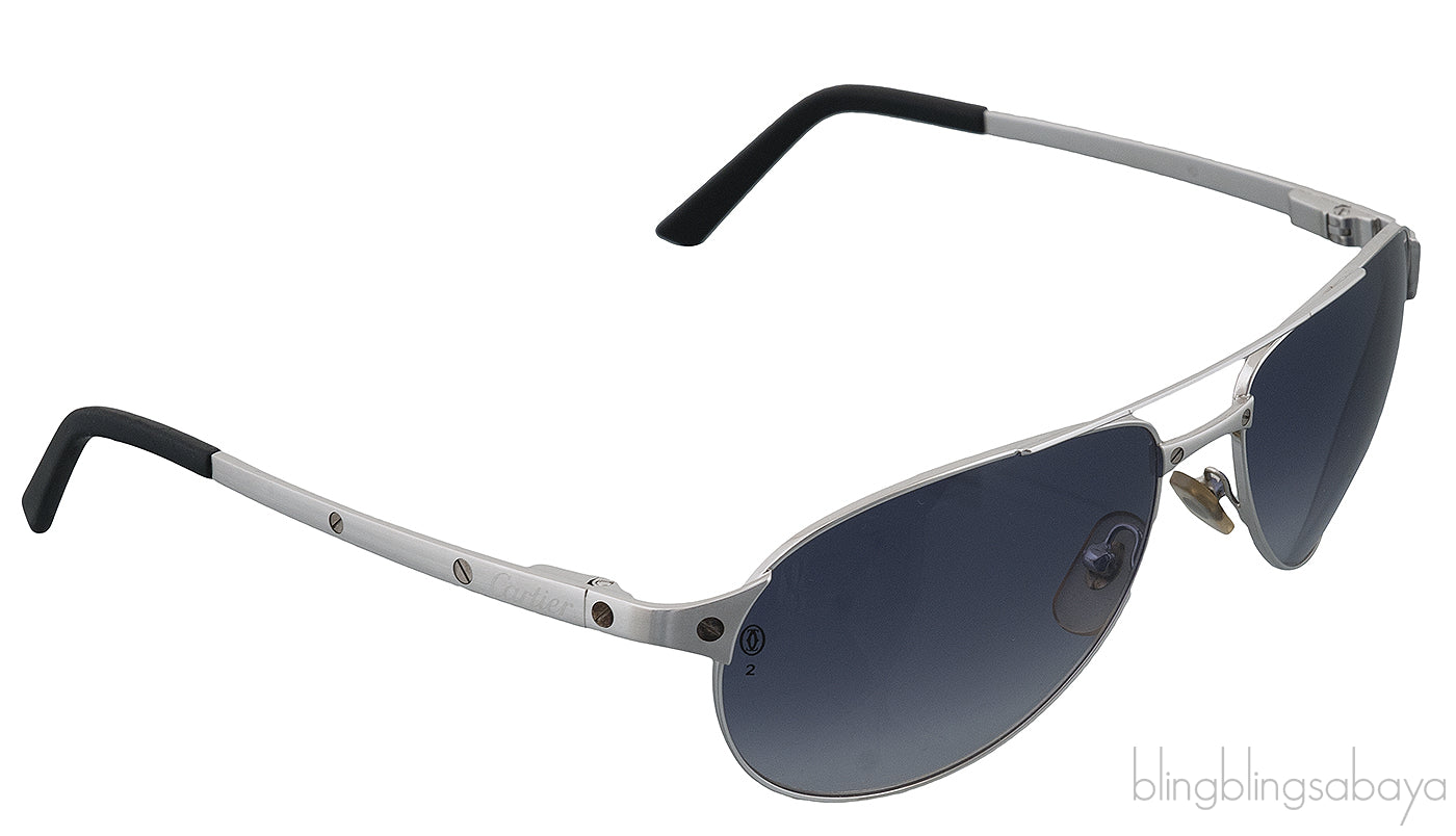 Cartier Edition Santos-Dumont Aviator Sunglasses