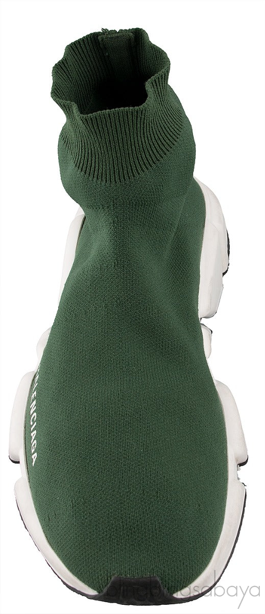 Green Speed Stretch-knit High Top Sneakers
