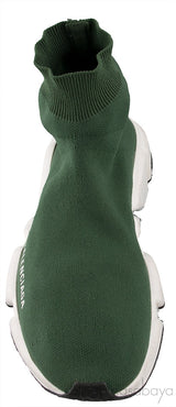 Green Speed Stretch-knit High Top Sneakers
