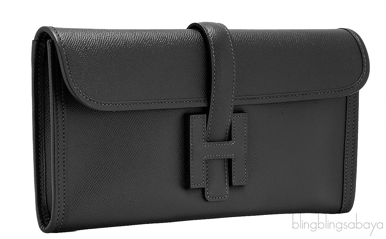 Jige Black Epsom Clutch GM