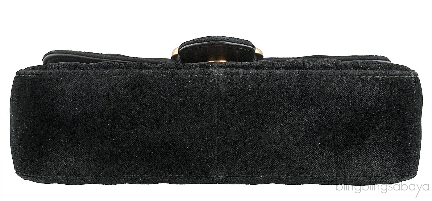 Marmont Black Velvet Mini Bag