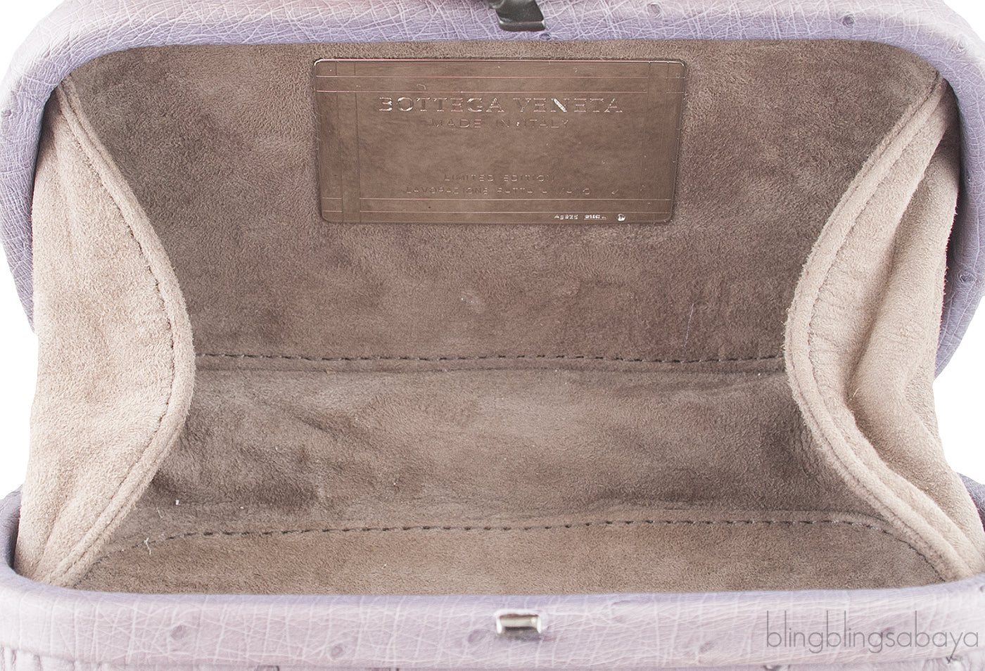 Knot Ostrich Mini Clutch