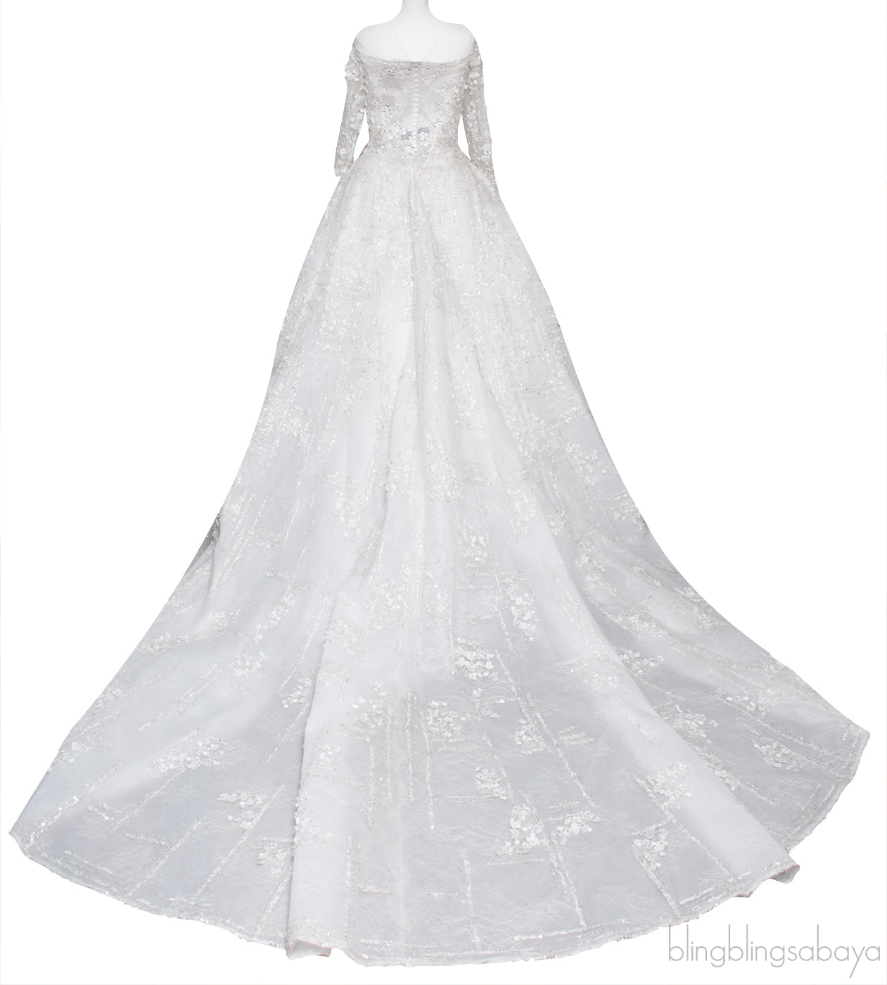 Crystal Embellished Wedding Dress