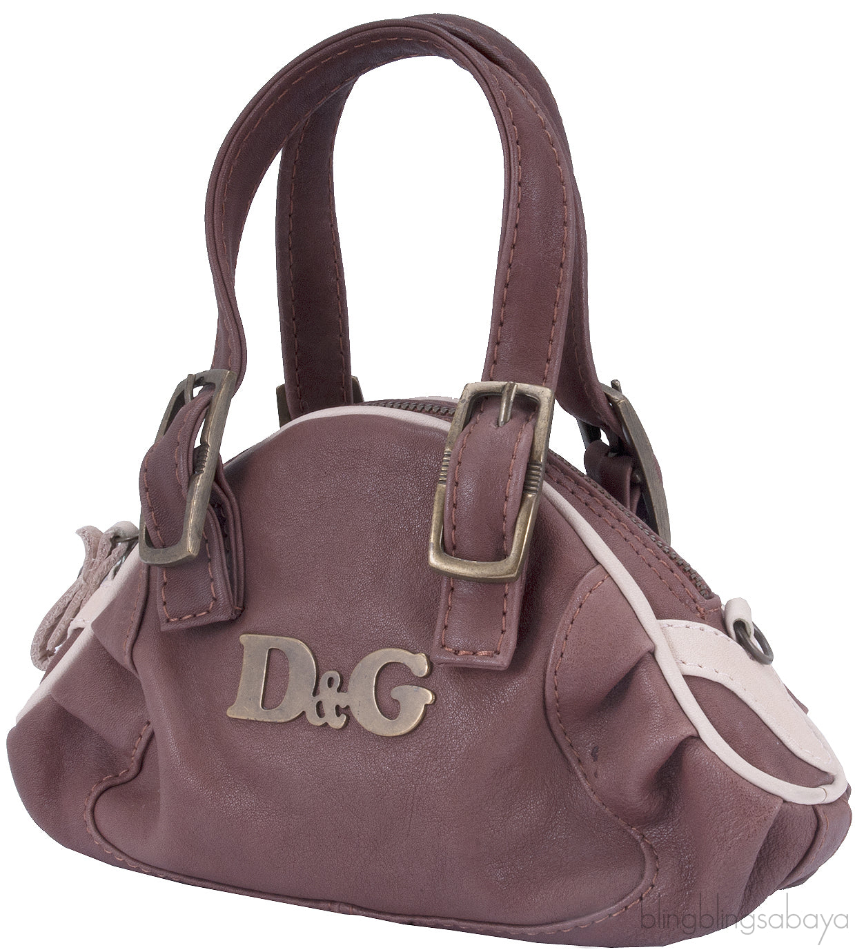 Brown Mini Top Handle Bag