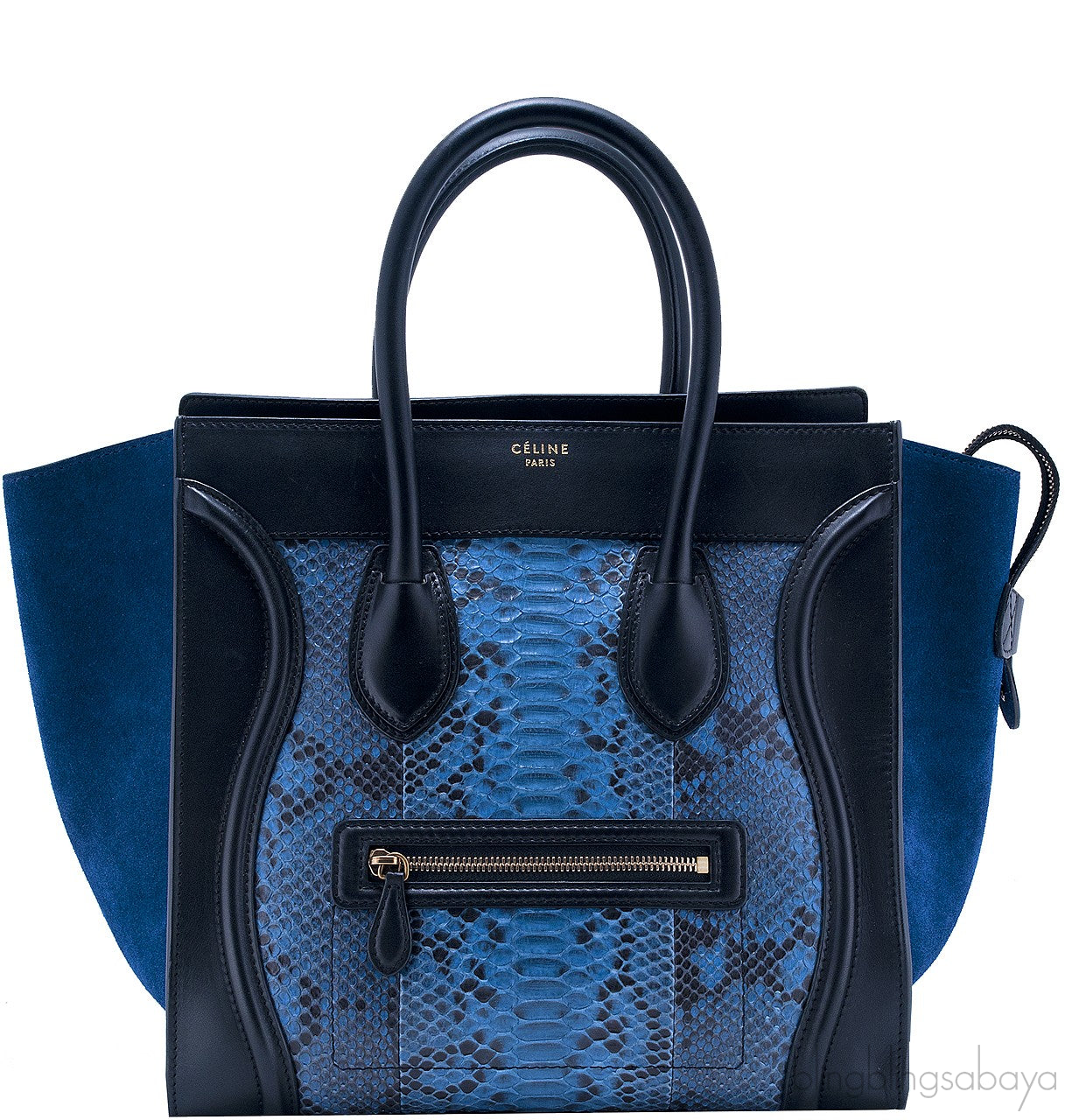 Mini Luggage Blue Python