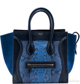 Mini Luggage Blue Python