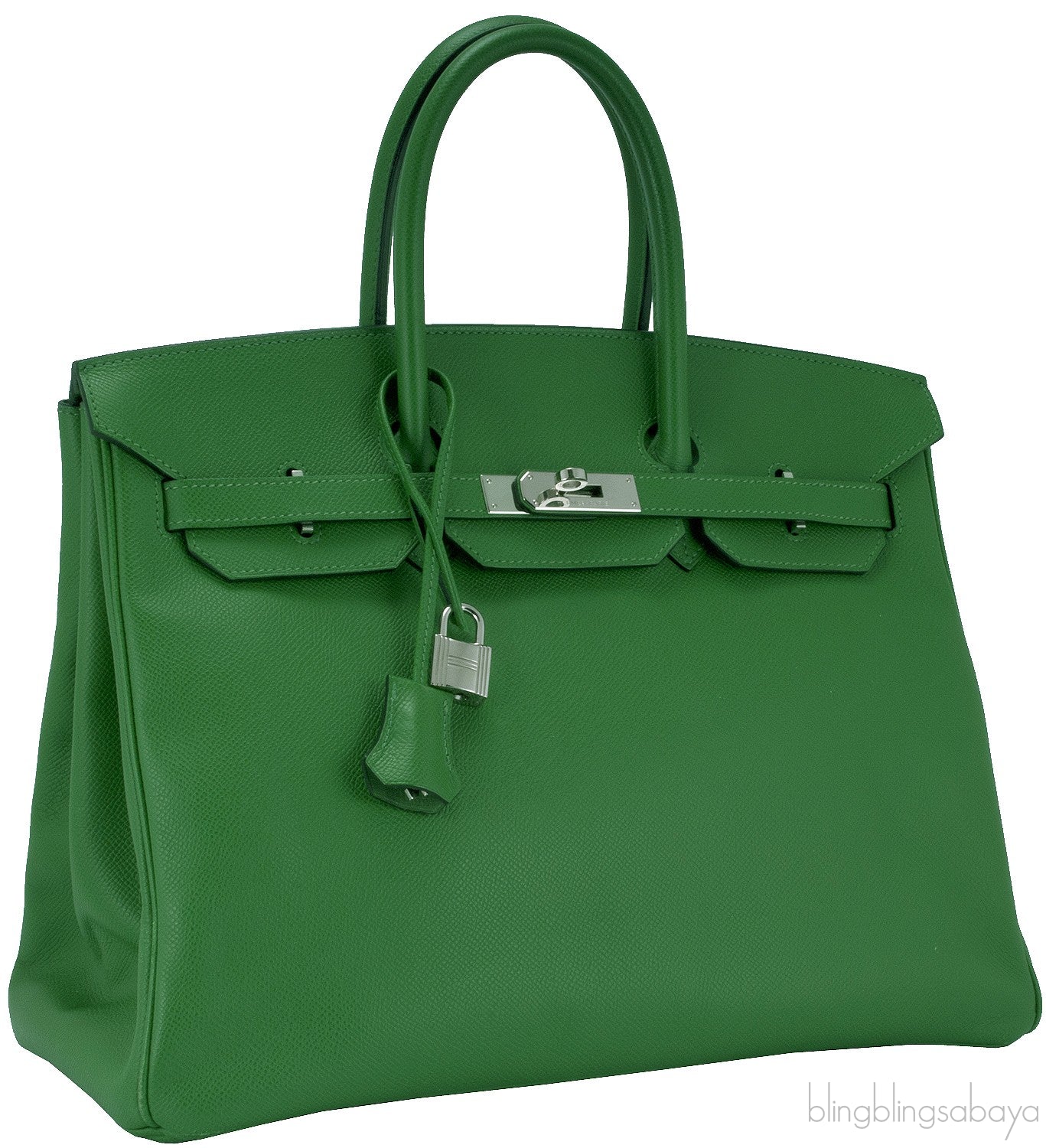 Birkin 35 Vert Bengale Epsom PHW