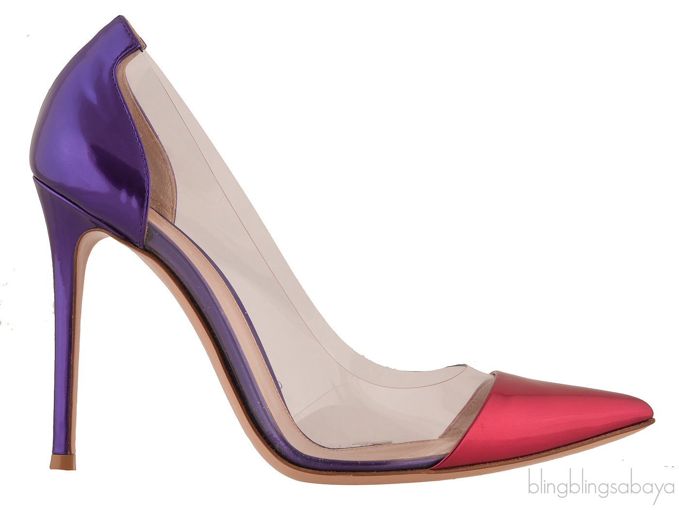 Red & Purple Plexi Pumps