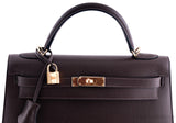 Kelly 32 Choco Sellier Epsom