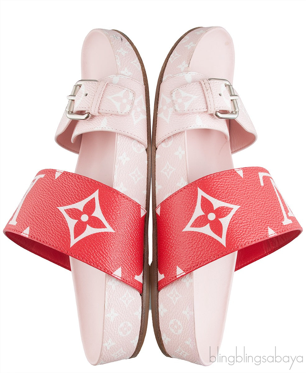 Bom Dia Flat Mule Light Pink