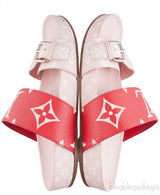 Bom Dia Flat Mule Light Pink