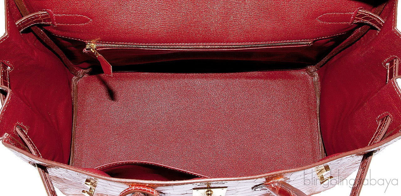 Birkin 35 Tricolor Crocodile Ltd. Ed.