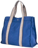 Blue Cotton Canvas Tote