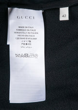 Black with Beige Contrasting Collar Dress