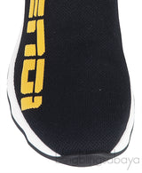 Black Knit Sock Logo Sneaker