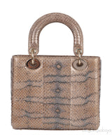 Lady Dior Beaded Python Small Handbag GHW