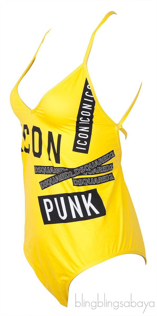Yellow One Piece Swimsuit