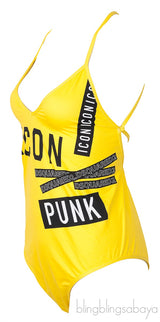 Yellow One Piece Swimsuit
