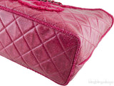 Quilted Pink Tweed PVC Tote