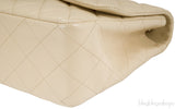 Beige CC Jumbo Flap Bag