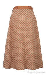 Guccissima Pleated Skirt w/ Leather Belt