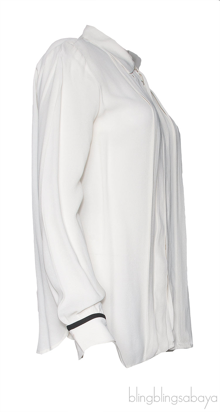 Off-white Black Trim Long Sleeve Shirt