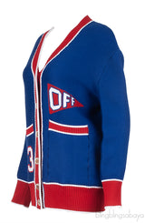 Off-White Blue Flag Cardigan