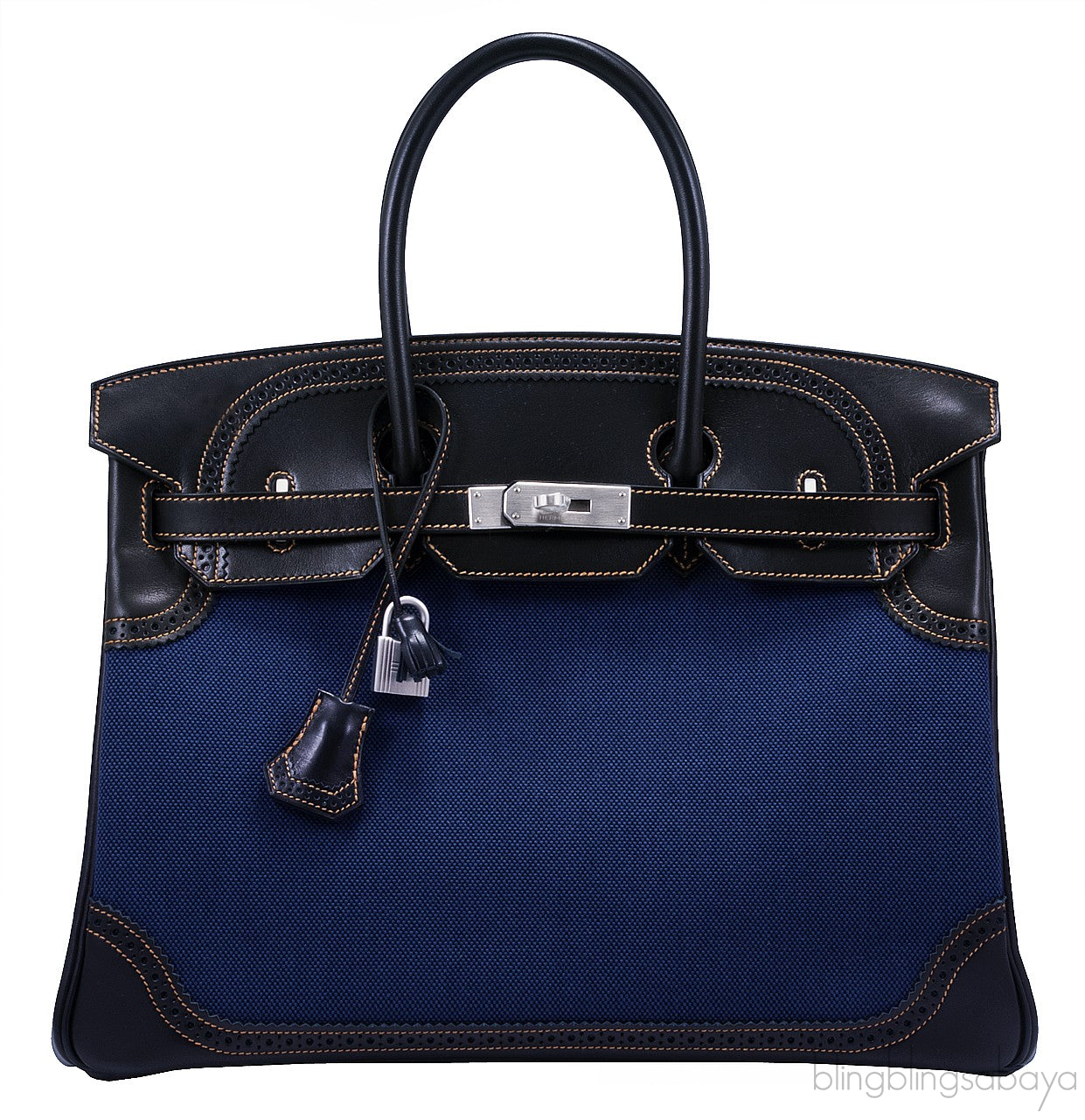 Birkin 35 Denim Ghillies Ltd. Edition