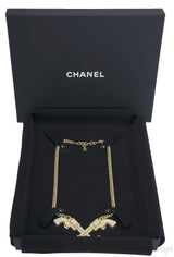 Double Gun Crystal Necklace