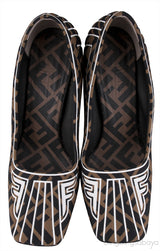 FF Motif Square Toe Pumps