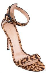 Portifino Leopard Calf Hair Sandals