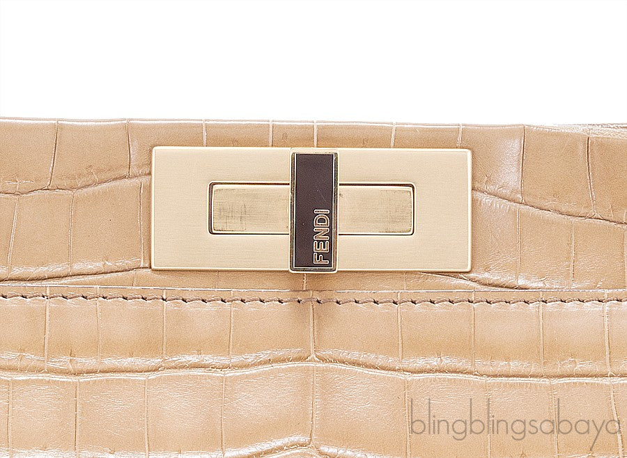 Peek-a-boo Small Crocodile Satchel