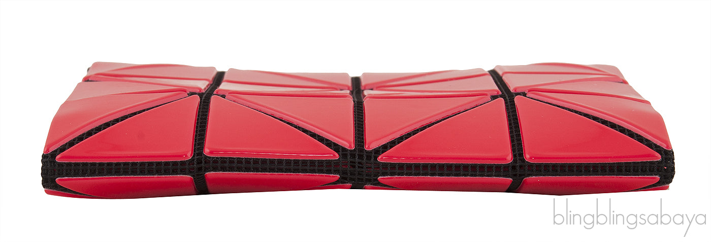 Red Geometric Card Holder