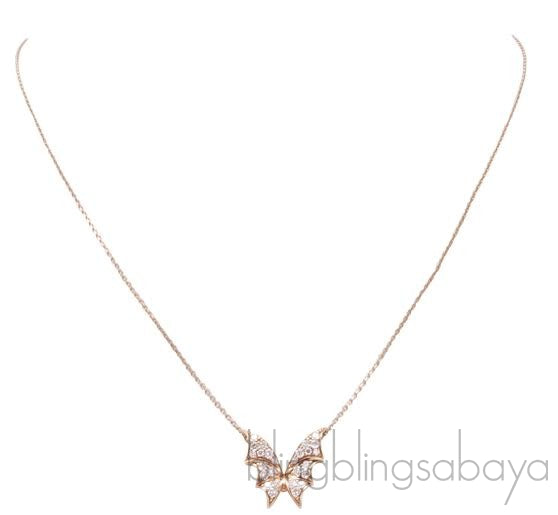 Mini Flutter Bat-Moth Pendant Neck.
