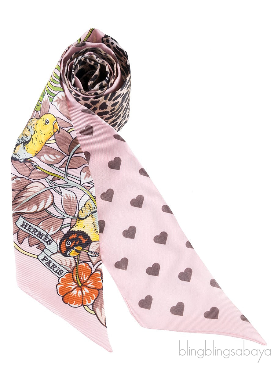 Jungle Love Love Light Pink Twilly