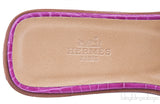 Oran Sandals Fuchsia Alligator