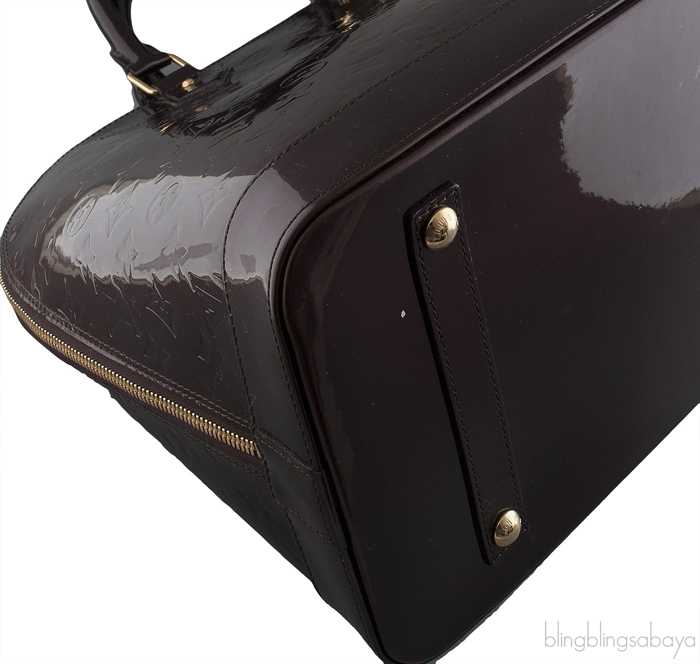 Louis Vuitton Alma Amarante Monogram Vernis XL Bag