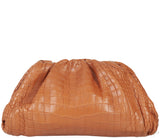 The Pouch Camel Croc Clutch