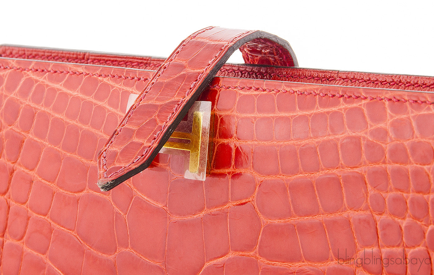 Geranium Bearn Crocodile Wallet