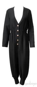Black Longsleeve Jumpsuit