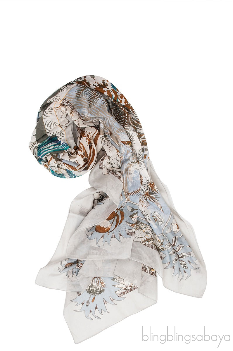 Aloha Cotton Printed Shawl