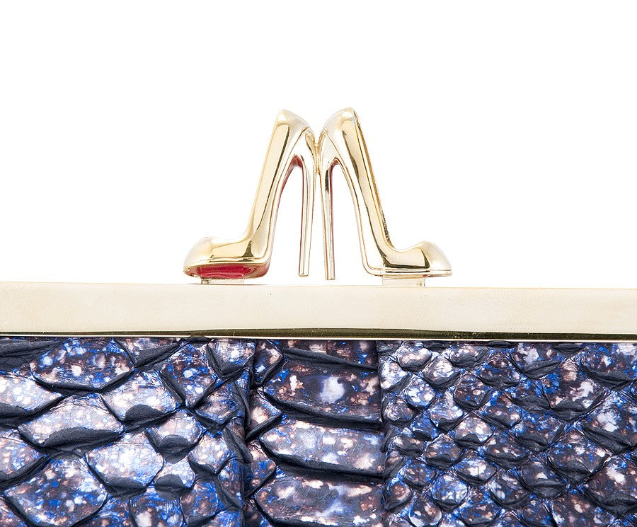 Python Loubi Clutch Bag