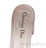 Dway Rose Gold Crystal Heeled Slide