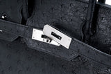 Birkin 30 Black Ostrich PHW