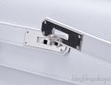Kelly 32 White Epsom Sellier
